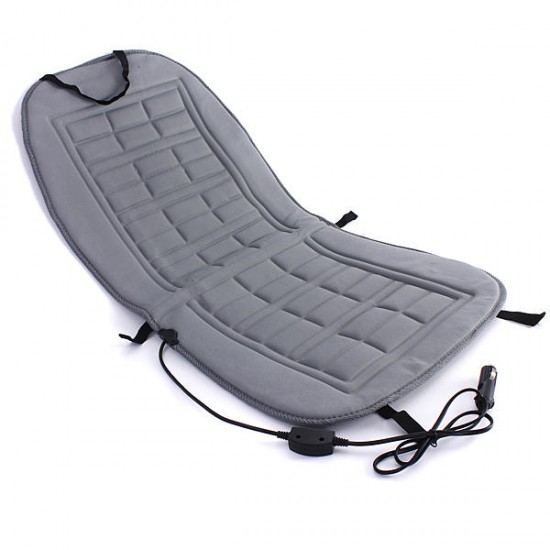 12V Car Front Seat Heated Cushion Winter Warmer Cover Protector Electric Heating Pad