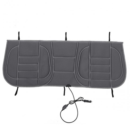 12V Car Rear Seat Heated Cushion Seat Warmer Winter Household Cover Electric Mat