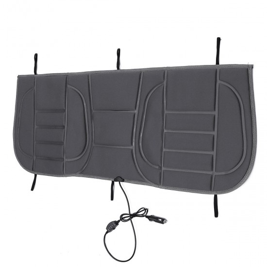 12V Car Rear Seat Heated Cushion Seat Warmer Winter Household Cover Electric Mat