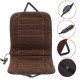 12V Car Van Front Seat Heated Cushion Seat Warmer Winter Household Cover Electric Heating Mat Brown