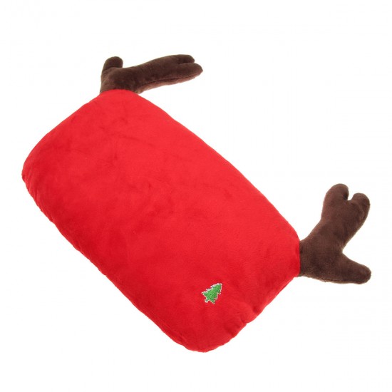 Christmas Deer Antlers Car Seat Headrest Neck Auto Pillow Cotton Cushion