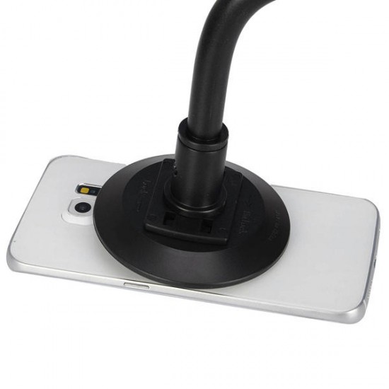 2 IN 1Car Dashboard Wind Shield Phone Holder PU Material Seamless Adsorption