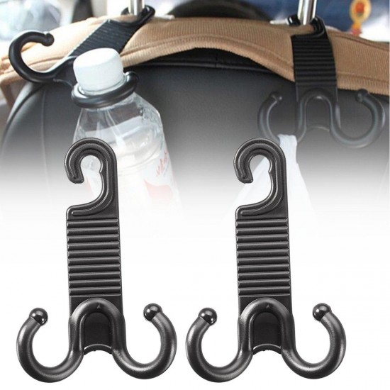 2Pcs Universal ABS Car Seat Back Hook Headrest Luggage Hook 6kg Load 2Pcs Universal ABS Car Seat Back Hook Headrest Luggage Hook 6kg Load