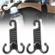 2Pcs Universal ABS Car Seat Back Hook Headrest Luggage Hook 6kg Load 2Pcs Universal ABS Car Seat Back Hook Headrest Luggage Hook 6kg Load