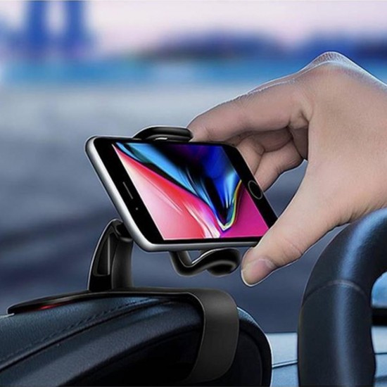 360° Rotatable HUD Type Car Dashboard Phone Holder Buckle ABS Mount Stand for iPhone X