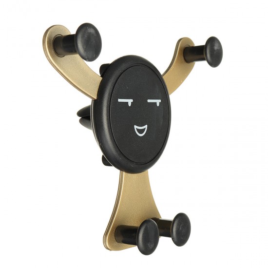 360° Universal Gravity Automatic Car Phone Mount Air Vent Holder Smiling Cradle Stand 360° Universal Gravity Automatic Car Phone Mount Air Vent Holder Smiling Cradle Stand