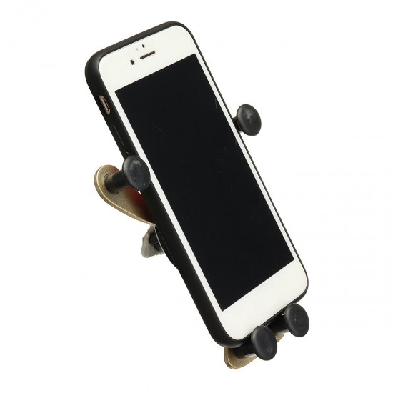 360° Universal Gravity Automatic Car Phone Mount Air Vent Holder Smiling Cradle Stand 360° Universal Gravity Automatic Car Phone Mount Air Vent Holder Smiling Cradle Stand