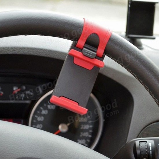 H558 Car Steel Ring Wheel 55-75mm Retractable Cell Phone GPS Bracket