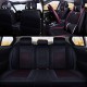 12Pcs Luxury 5-Seat Car Seat Cover Front Rear with Pillow Waist Cushion Black Red 12Pcs Luxury 5-Seat Car Seat Cover Front Rear with Pillow Waist Cushion Black Red