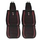 12Pcs Luxury 5-Seat Car Seat Cover Front Rear with Pillow Waist Cushion Black Red 12Pcs Luxury 5-Seat Car Seat Cover Front Rear with Pillow Waist Cushion Black Red