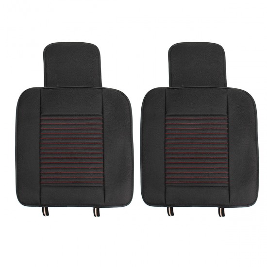 12Pcs Luxury 5-Seat Car Seat Cover Front Rear with Pillow Waist Cushion Black Red 12Pcs Luxury 5-Seat Car Seat Cover Front Rear with Pillow Waist Cushion Black Red