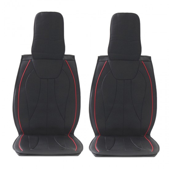 13PCS PU Leather Car Seat Cover Full Set Front Rear with Pillow Waist Cushion Universal for 5-Seats