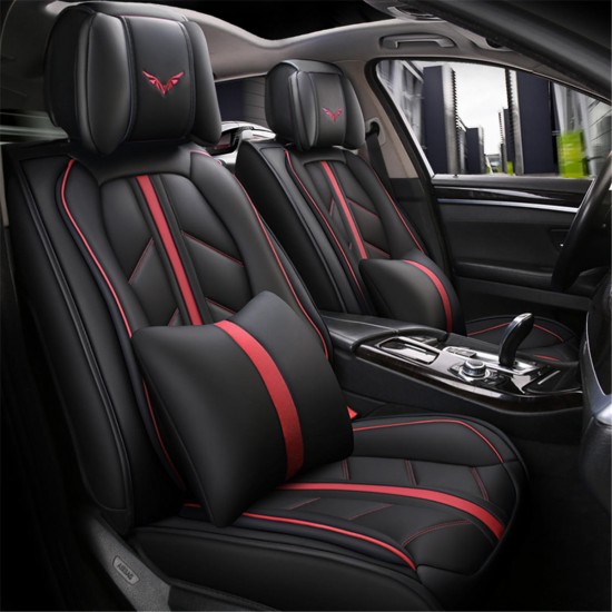 13Pcs PU Leather Car 3D Seat Cover Cushion Full Surround Universal for 5 Seats Car