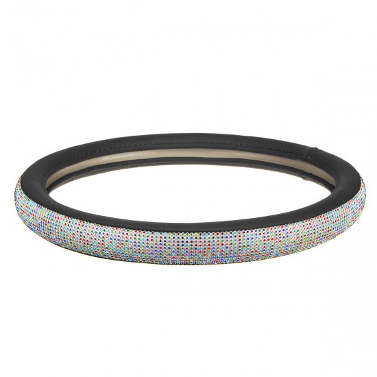 15 Inch 38cm Car Steering Wheel Covers Universal with Crystal Rhinestone