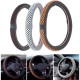 15 Inch PU Leather Black/Grey/Coffe Car Steel Ring Wheel Cover Anti-slip Protecttion Wrap