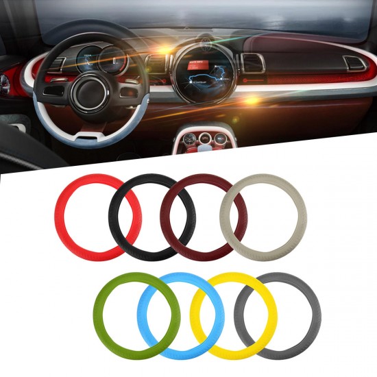 34-38cm Silicone Car Steering Wheel Covers Winter Warm Cushion Universal