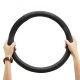 37-38cm PU Leather Car Steering Wheel Covers Anti-Slip for Toyota/Honda/Nissan/Mazda