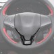 Black Carbon Fiber Pattern Car Interior Steering Wheel Cover Trim Sticker for Honda Accord 2018