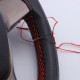 DIY 38cm Car Steering Wheel Covers Microfiber Leather with Needles and Thread Universal