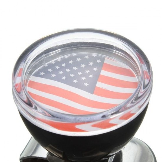 USA Flag Badge Steel Ring Wheel Spinner Suicide Power Knob Handle Universal For Car Truck