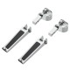 1inch 1-1/4inch Universal Highway Motorcycle Chrome Clamp On Foot Pegs For Haley/Honda