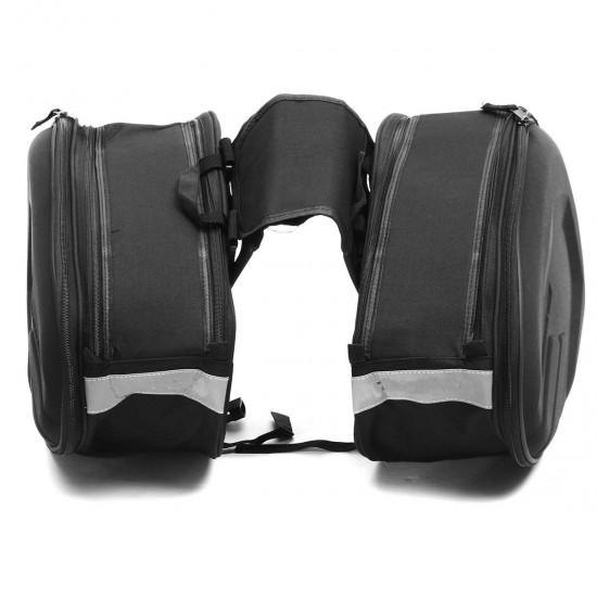 36L-58L Large Capacity Luggage Saddle Bag Motorcycle Rear Seat Multi-use Expandable