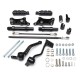 Black Foot Pegs Forward Controls Complete Kit For Harley Sportster XL883 XL1200 1991-2003