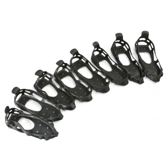 24 Spikes Non-slip Studs Snow Ice Mud Crampons Overshoes Boots Shoe Gripper S-XL