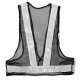 2pcs Black&White Reflective Vest High Visibility Warning Safety Gear