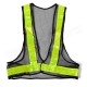 2pcs Black&Yellow Reflective Vest High Visibility Warning Safety Gear