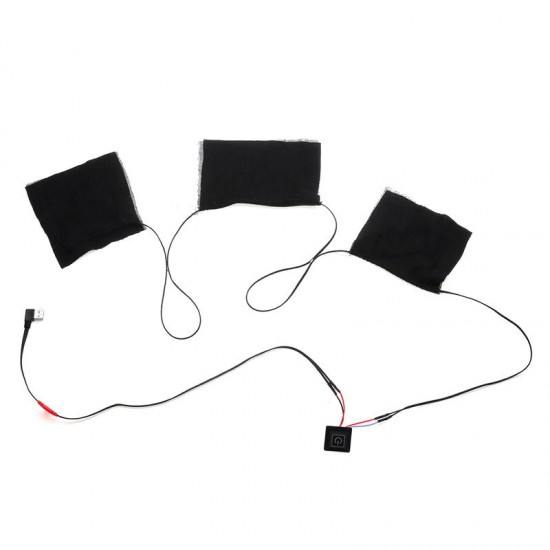 3 Gear 5V USB Adjustable Electric Heating Pads Thermal Vest Heated Jacket Warm Winter 3 Gear 5V USB Adjustable Electric Heating Pads Thermal Vest Heated Jacket Warm Winter