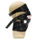 Adjustable Zipper Mouth PU Leather Eyepatch Mask Props