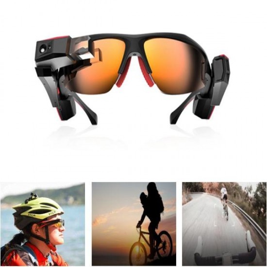 3D AR VR Goggles Sport Smart Glasses 13 Megapixel CMOS Camera With Bluetooth Function For XLOONG