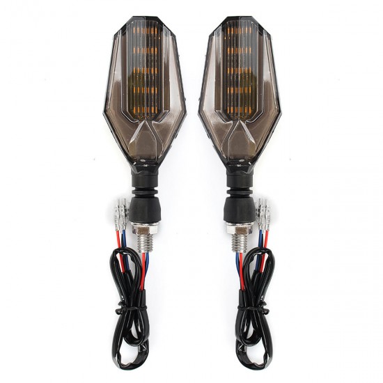 1 Pair 12V Universal Motorcycle LED Turn Signal Indicator Lights Taillights Brake Lights