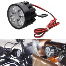 10V-85V DC 12W LED Light Motorcycle Scooter Bicycle Rear View Mirror Lamp Handlebar