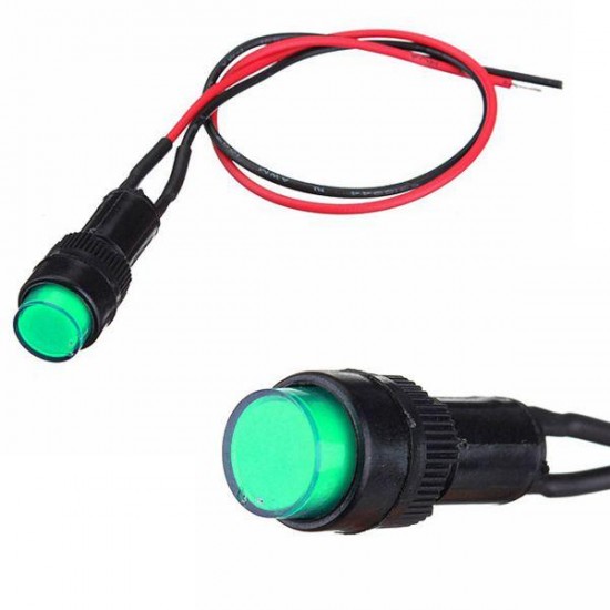 10mm Universal Indicator Dash Panel Warning Light Lamp