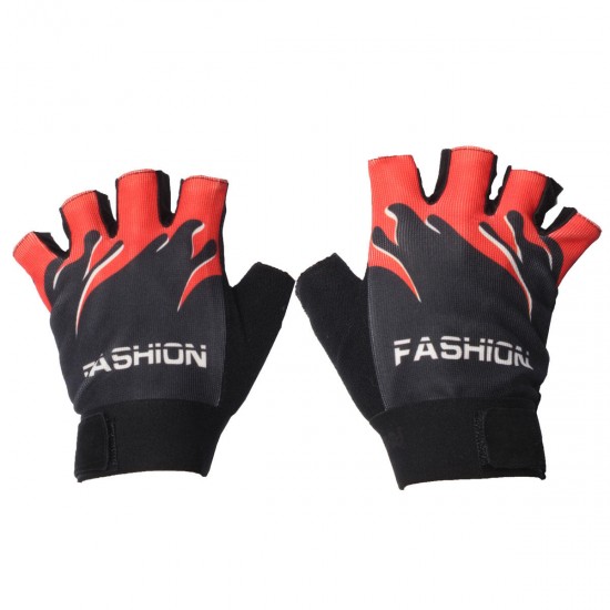 Motorcycle Cycling Half Finger Gloves Sport Mountain Bike Antiskid 4 Colors