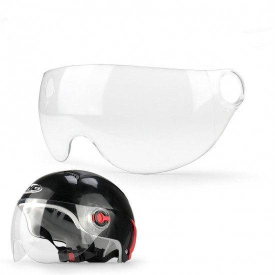 Universal Motorcycle Half Face Summer Helmet Sun Shield Retro Visor Lens For Harley