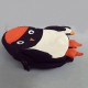 Kindergarten Children Cartoon Penguin Backpack Canvas Crossbody Bag Two Size