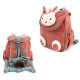 Kindergarten Kids Lovely Cartoon Cotton Backpack Walking Safety Harness Bag