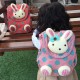 Kindergarten Kids Lovely Cartoon Cotton Backpack Walking Safety Harness Bag