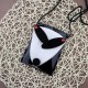 Cartoon Cute White and Black Dog Shoulder Bags Crossbody Bags