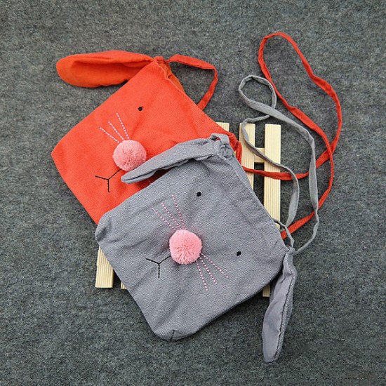 Children Cartoon Rabbit Crossbody Cute Casual Shoulder Bag for Kindergarten Kids