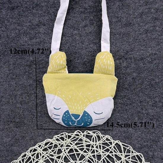 Lovely Yellow Kids Portable Shopping Bag Shoulder Bags Crossbody Bags