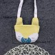 Lovely Yellow Kids Portable Shopping Bag Shoulder Bags Crossbody Bags