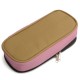 Large Capacity Canvas Zipper Pencil Case Pen Cosmetic Travel Makeup Bag