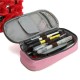 Large Capacity Canvas Zipper Pencil Case Pen Cosmetic Travel Makeup Bag