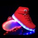 Autumn Winter New Fashion Boys Girls LED Light Shoes Kids USB Charge Colorful Casual Sneakers