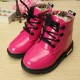 Baby Children Martin Boots Fur Leather Candy Snow Shoes