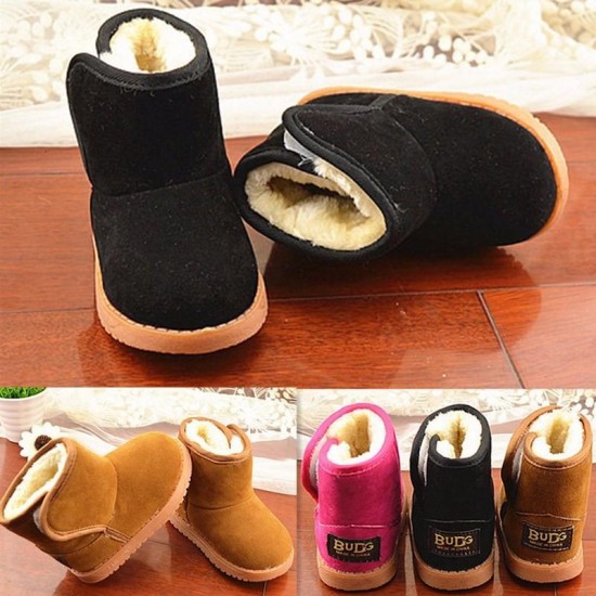 Child Girl Boy Thicken Warm Baby Classic Snow Boots Children Plush Fur Winter Shoes